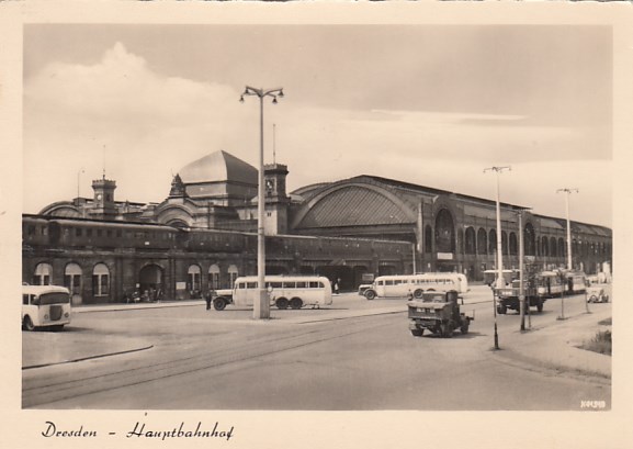 Bahnhof Dresden Autobus 1963