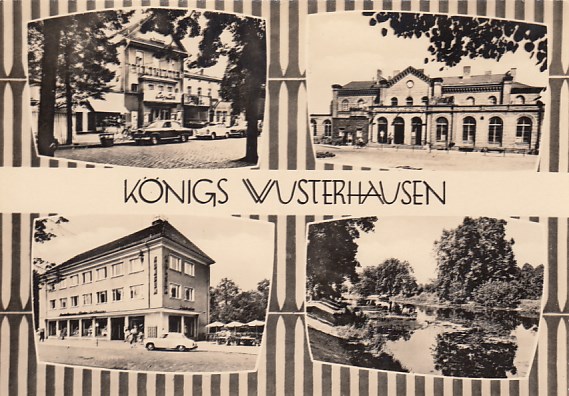 Königs Wusterhausen mit Bahnhof 1965