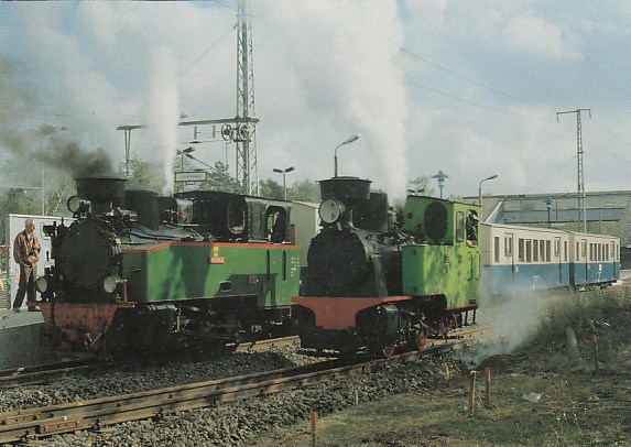 Eisenbahn Dampflokomotive Berliner Parkeisenbahn Wulheide