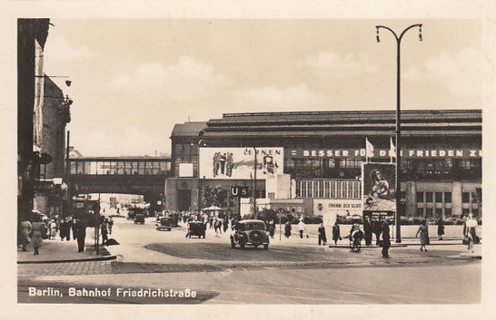 Bahnhof Friedrichstraße Berlin Mitte ca 1950