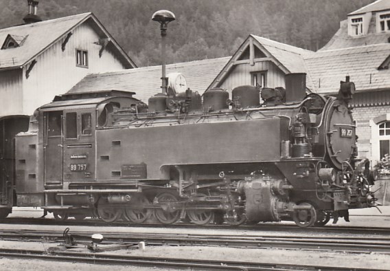 Eisenbahn Dampflokomotive Schmalspurbahn Bahnhof Oybin