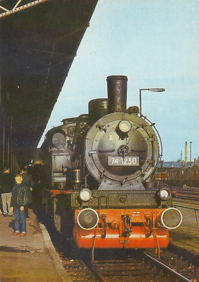 Eisenbahn Dampflokomotive Bahnhof Wismar 1983