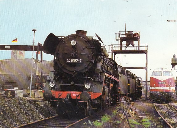 Eisenbahn Dampflokomotive Rostock 1980