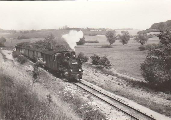 Eisenbahn Dampflokomotive Kleinbahn Rügen zwi. Serams und Seelvitz