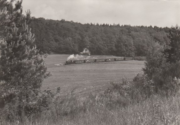 Eisenbahn Dampflokomotive Kleinbahn Rügen bei Seelvitz