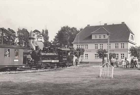 Eisenbahn Dampflokomotive Kleinbahn Rügen Bahnhof Baabe