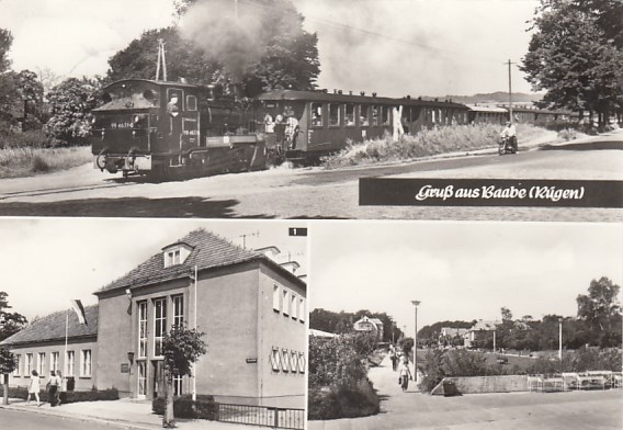 Eisenbahn Dampflokomotive Kleinbahn Rügen Bahnhof Baabe