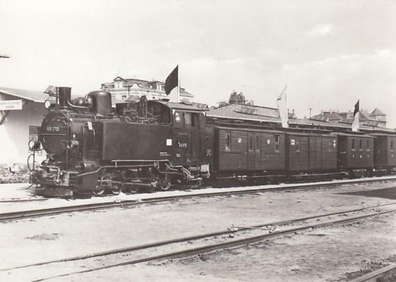 Eisenbahn Dampflokomotive Schmalspurbahn Radebeul Ost Radeburg