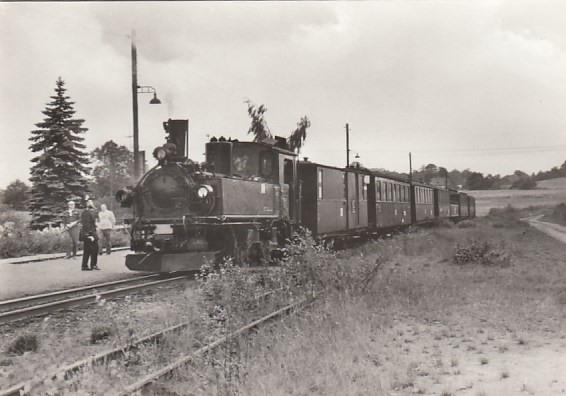 Eisenbahn Dampflokomotive Schmalspurbahn Radebeul Ost Radeburg Bahnhof Friedewald