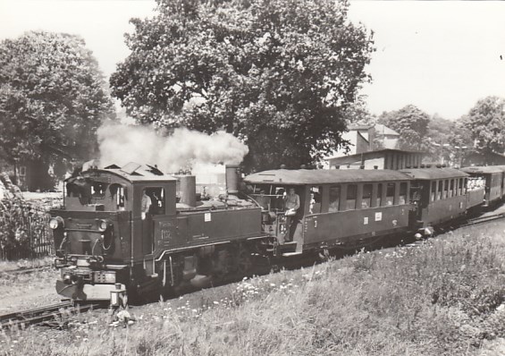 Eisenbahn Dampflokomotive Schmalspurbahn Radebeul Ost Bahnhof Radeburg