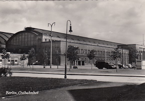 Bahnhof Berlin Friedrichshain Ostbahnhof 1959