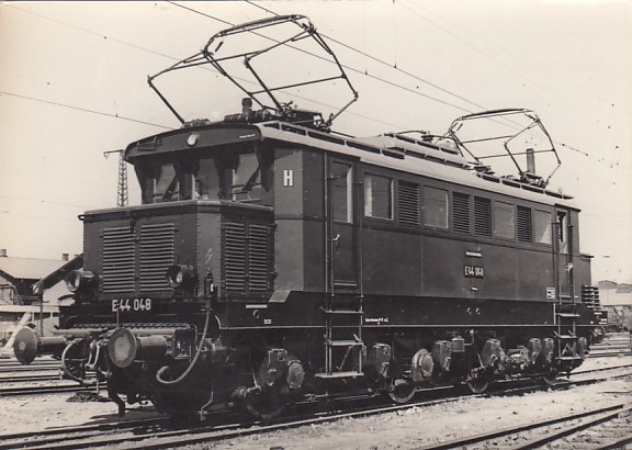 Eisenbahn Lokomotive E 44 DDR Foto Genhmigt Ministerium für Verkehrswesen