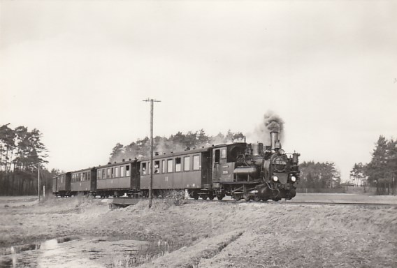 Eisenbahn Dampflokomotive Schmalspurbahn Spreewald bei Burg