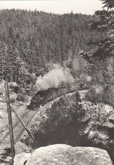 Eisenbahn Dampflokomotive Schmalspurbahn vor Schlössel