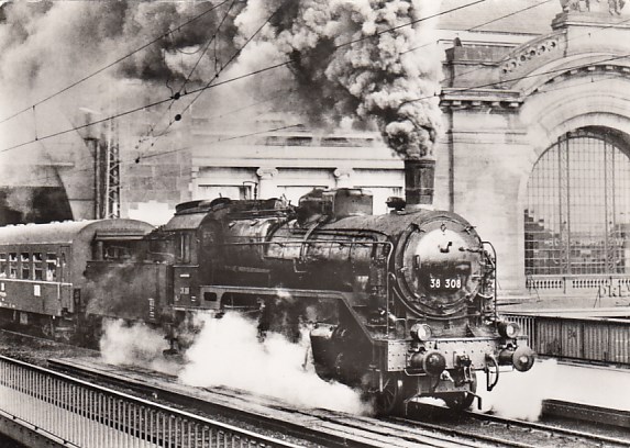 Eisenbahn Dampflokomotive Bahnhof Dresden