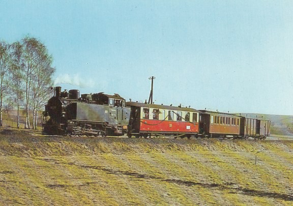 Eisenbahn Dampflokomotive Schmalspurbahn Radebeul Ost Radeburg