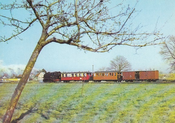 Eisenbahn Dampflokomotive Schmalspurbahn Radebeul Ost Radeburg  bei Berbisdorf