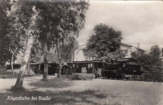 Eisenbahn Dampflokomotive Kleinbahn Rügen Baabe 1958