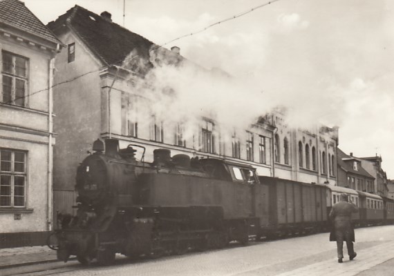 Eisenbahn Dampflokomotive Kleinbahn Rügen Molly Bad Doberan 1969