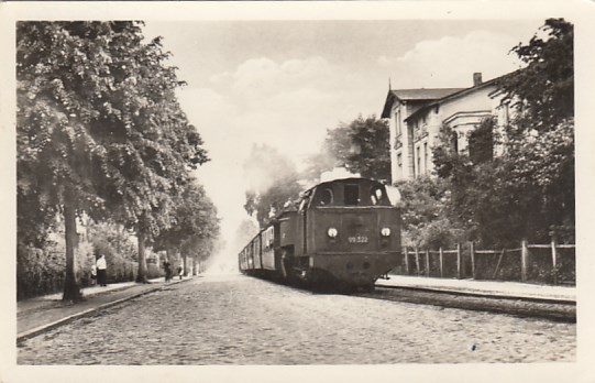 Eisenbahn Dampflokomotive Kleinbahn Rügen Molly Bad Doberan 1953