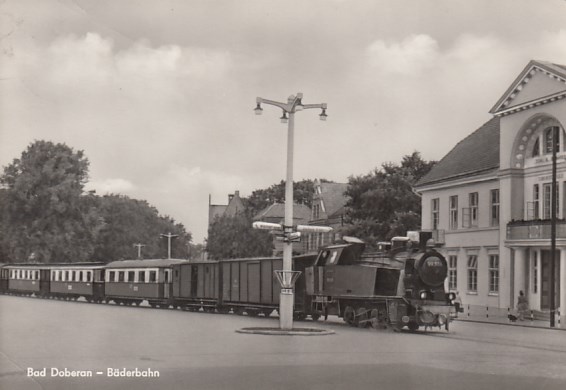 Eisenbahn Dampflokomotive Kleinbahn Rügen Molly Bad Doberan 1965