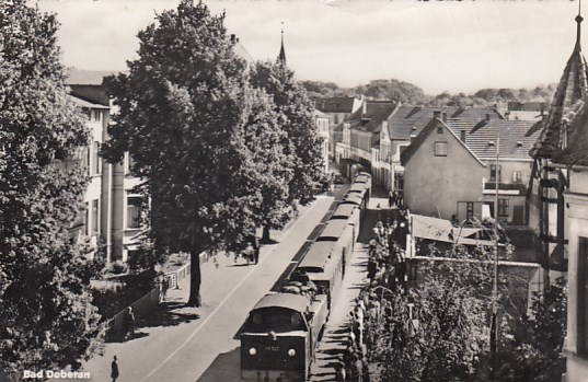 Eisenbahn Dampflokomotive Kleinbahn Rügen Molly Bad Doberan 1958