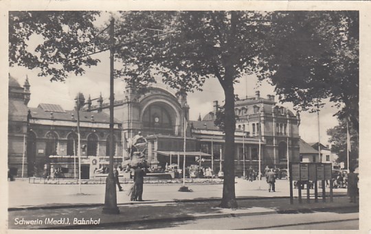 Bahnhof Schwerin 1953