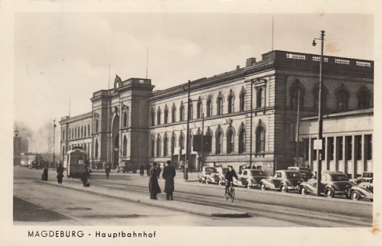 Bahnhof Magdeburg 1955