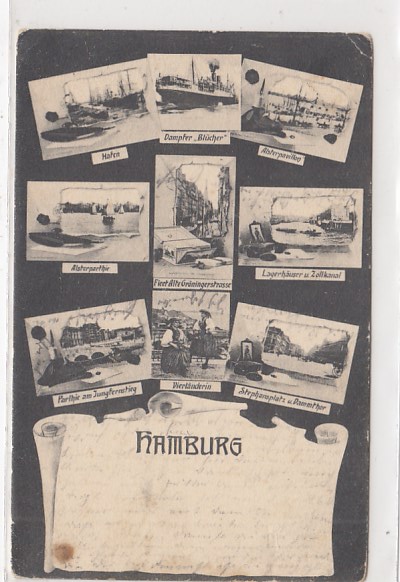 Hamburg kleine Bilder AK 1905 Hamburg kleine Bilder AK 1905