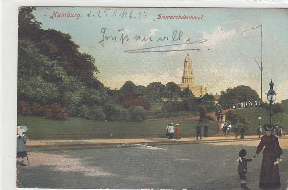 Hamburg Bismarck-Denkmal 1906