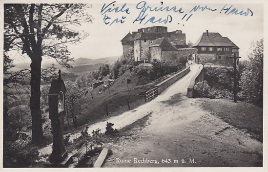 Ruine Hohenrechberg bei Schwäbisch Gmünd-Rechberg 1939