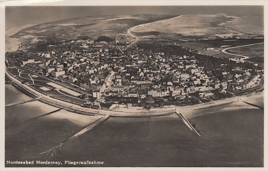 Nordseebad Norderney Luftbild 1936