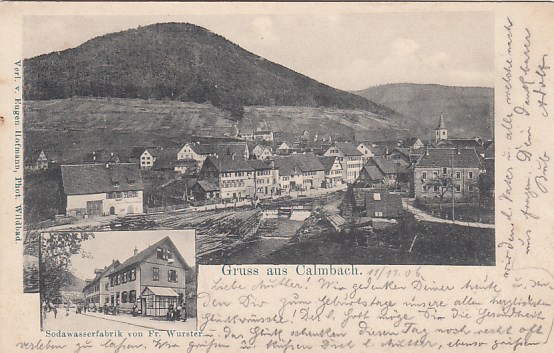 Calmbach bei Bad Wildbad im Schwarzwald 1906