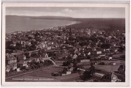 Ostseebad Ahlbeck vom Bismarckturm 1933 Ostseebad Ahlbeck vom Bismarckturm 1933