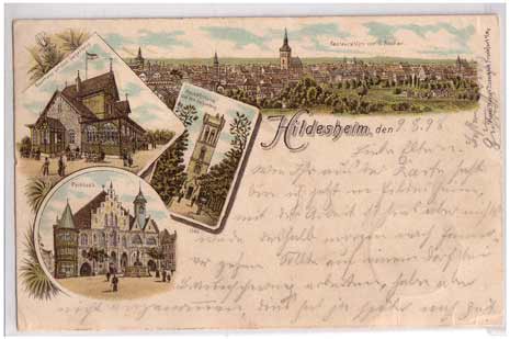 Hildesheim Litho 1898 Hildesheim Litho 1898