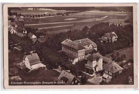 Eisenbahn Erholungsheim Hohegeiß bei Braunlage im Harz 1941 Eisenbahn Erholungsheim Hohegeiß bei Braunlage im Harz 1941