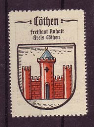 Cöthen Köthen Stadt Wappen vor 1945