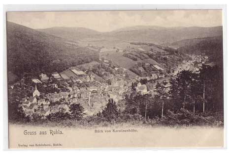 Gruss aus Ruhla von der Karolinenhöhe vor 1907