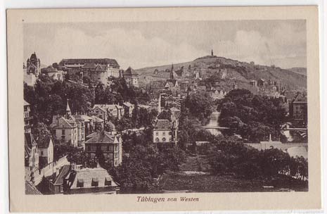 Tübingen von Westen Tübingen von Westen
