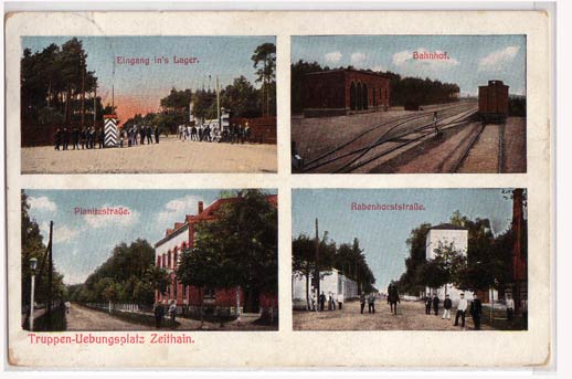 Truppen-Übungsplatz Zeithain Bahnhof Eisenbahn und Lager 1913 Truppen-Übungsplatz Zeithain Bahnhof Eisenbahn und Lager 1913