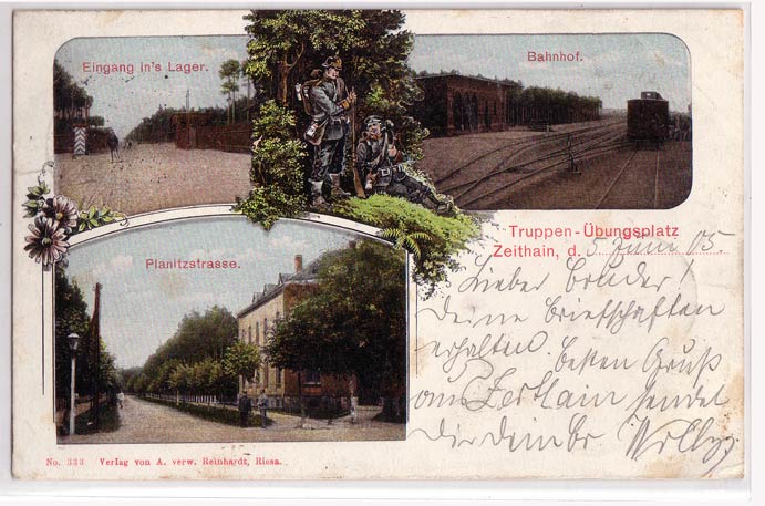 Truppen-Übungsplatz Zeithain Bahnhof Eisenbahn 1915 Truppen-Übungsplatz Zeithain Bahnhof Eisenbahn 1915