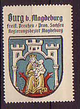 Burg bei Magdeburg Stadt-Wappen Burg bei Magdeburg Stadt-Wappen