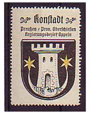 Konstadt  Stadt-Wappen ,Schlesien