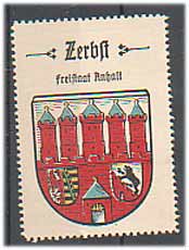 Zerbst Sachsen-Anhalt , Stadt-Wappen Zerbst Sachsen-Anhalt , Stadt-Wappen