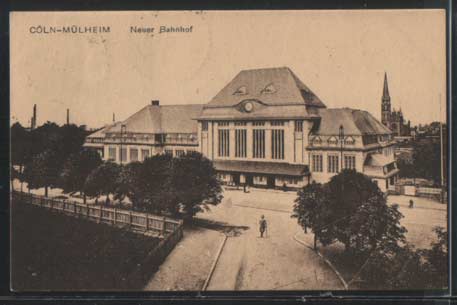 Köln-Mülheim am Rhein Bahnhof 1923 Köln-Mülheim am Rhein Bahnhof 1923