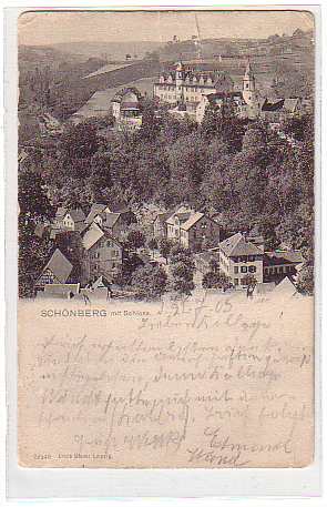 Schönberg bei Bensheim , an der Bergstraße , 1905 Schönberg bei Bensheim , an der Bergstraße , 1905