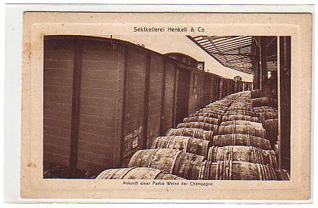 Wiesbaden,Henkell Weine aus der Champagne,Eisenbahn Wiesbaden,Henkell Weine aus der Champagne,Eisenbahn