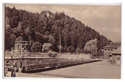 Leutenberg , Thüringen ,Schwimmbad 1965 Leutenberg , Thüringen ,Schwimmbad 1965