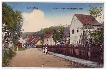 Leutenberg , Thüringen ,Wursbacher-Straße ca 1910 Leutenberg , Thüringen ,Wursbacher-Straße ca 1910