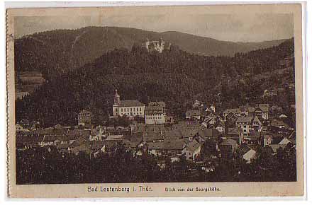Leutenberg , Thüringen , von der Georgshöhe 1921 Leutenberg , Thüringen , von der Georgshöhe 1921